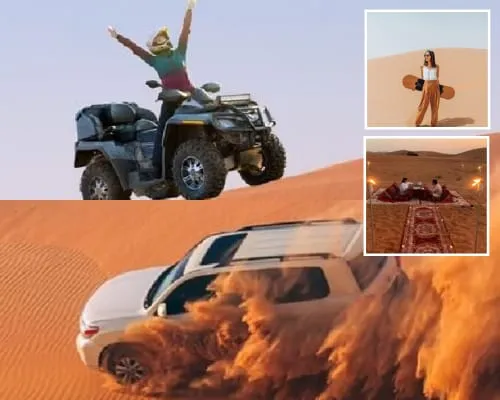 Premium desert safari Dubai sunset stop and dune views